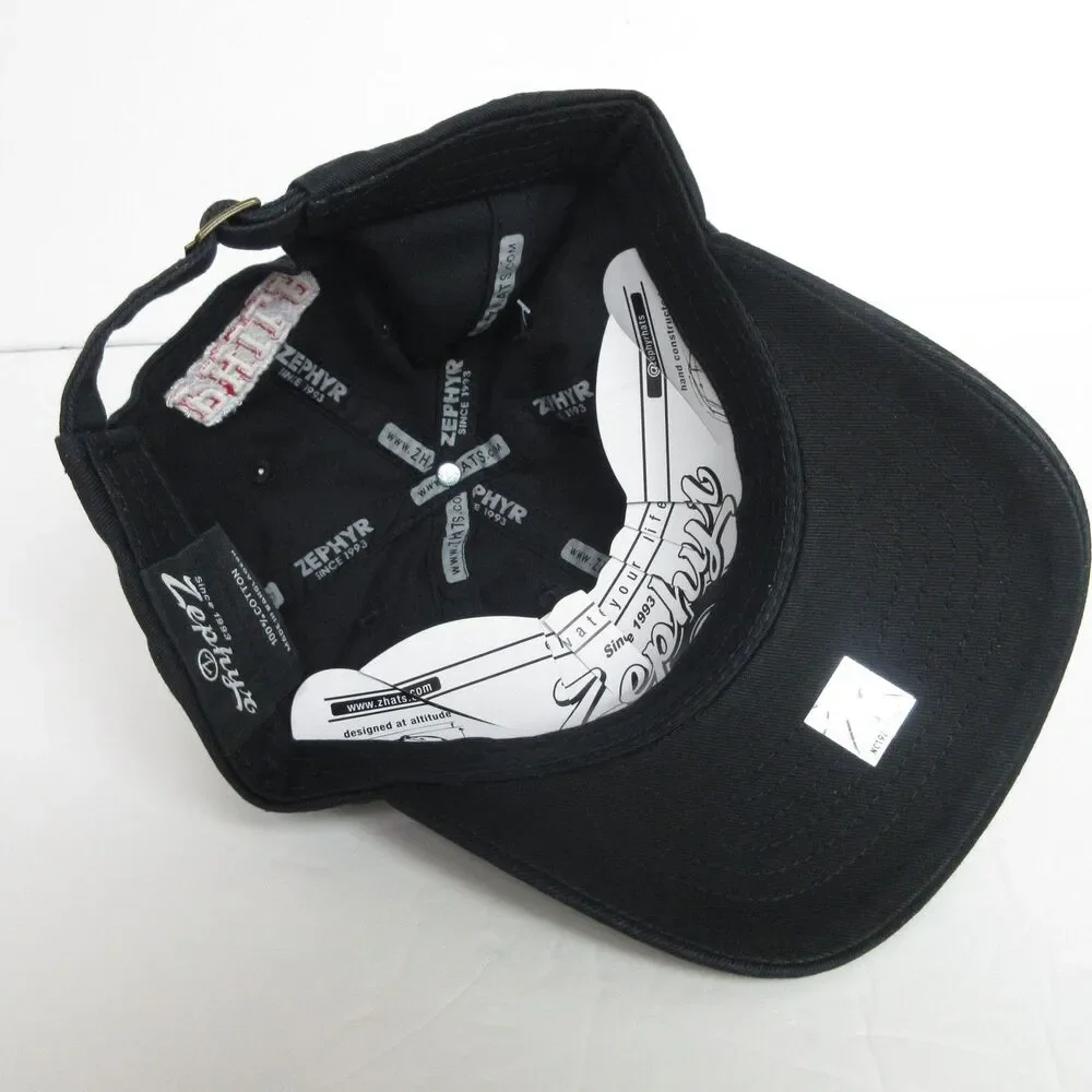 Philadelphia 76ers‎ Cap Hat Youth Size Adjustable Black 76 Embroidered Zephyr